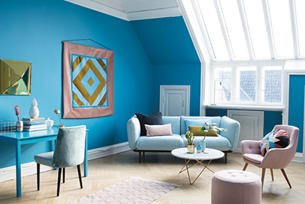 Tone màu xanh dễ phối nội thất đem lại thẩm mỹ cao cho căn nhà bạn