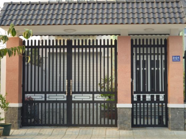 Sơn cổng sắt màu phù hợp với ngôi nhà để đem lại tính thẩm mỹ cao