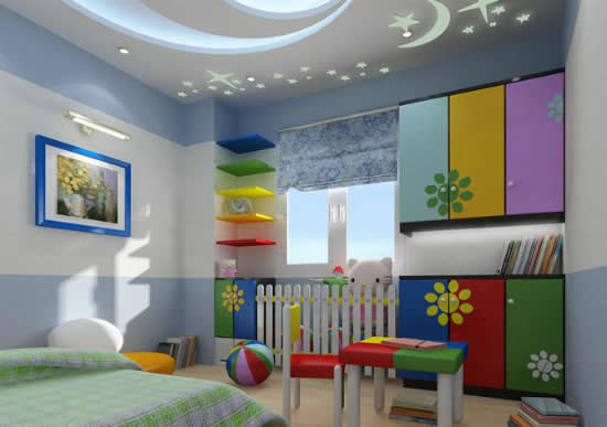 trần thạch cao cho phòng ngủ cho trẻ em