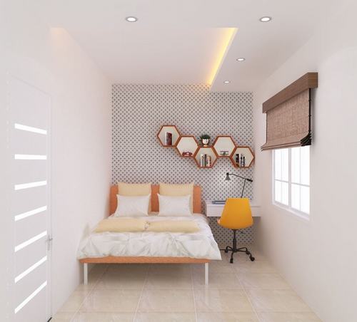 Phòng ngủ nhỏ - Mẫu nhà 3 tầng đơn giản