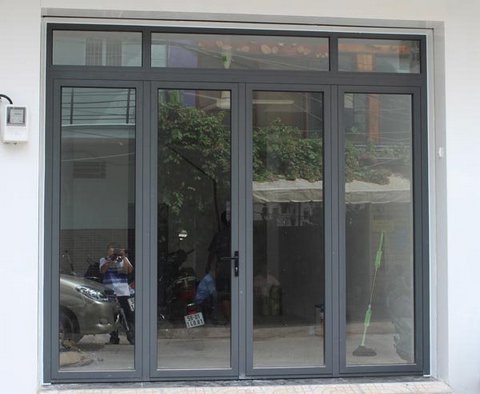 Xingfa aluminum doors with 4 swing open doors
