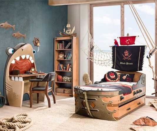 Thiết kế phòng ngủ bé trai phong cách hải tặc