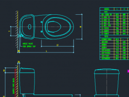 Bản vẽ CAD đường ống nhà vệ sinh
