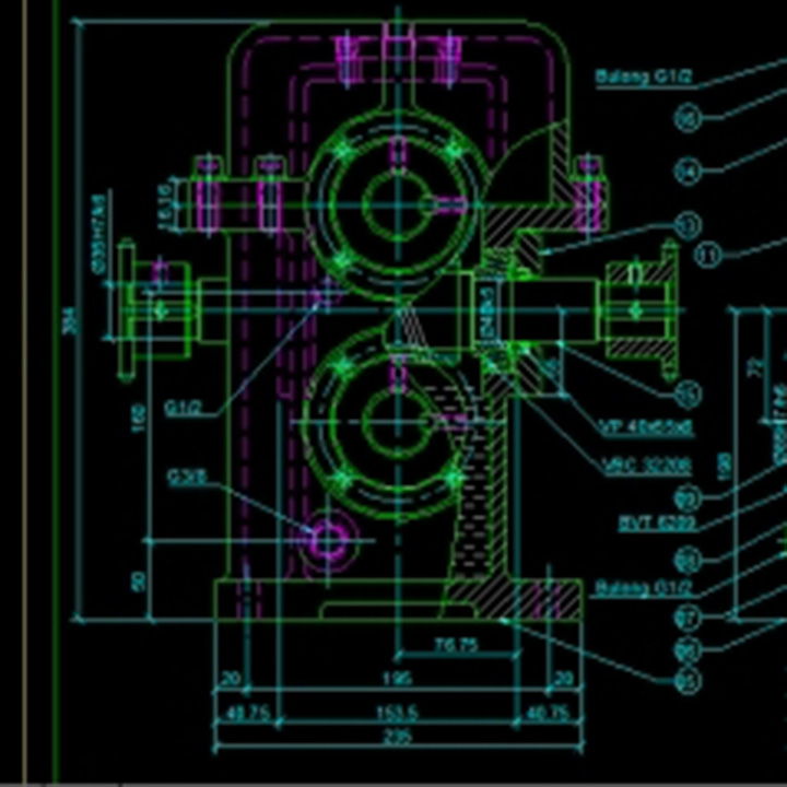 CAD hộp truyền lực giảm tốc trục tít bánh vít là một trong những phần quan trọng của các sản phẩm cơ khí. Với kỹ thuật CAD chuyên nghiệp, bạn có thể dễ dàng thiết kế và chế tạo các hộp truyền lực chất lượng cao. Hãy xem ảnh liên quan để tìm hiểu thêm về CAD hộp truyền lực giảm tốc trục tít bánh vít.