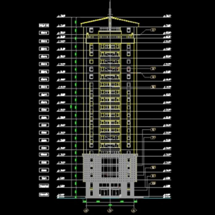 Bản vẽ CAD thiết kế chung cư cao cấp