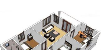 Bản vẽ CAD thiết kế nhà 1 tầng