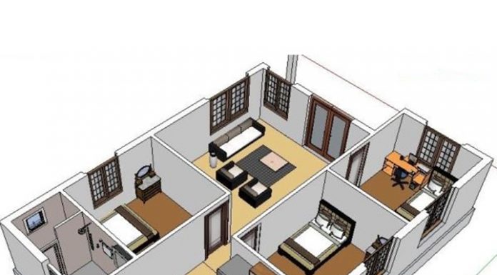Bản vẽ CAD thiết kế nhà 1 tầng