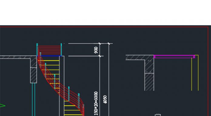 Bản vẽ CAD tổng hợp cầu thang xoán
