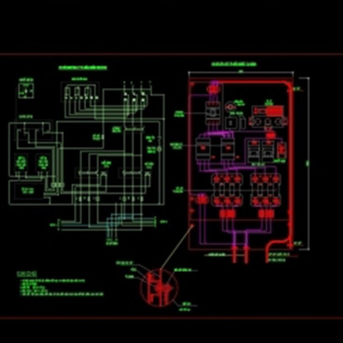 Bản vẽ CAD tủ điện chiếu sáng